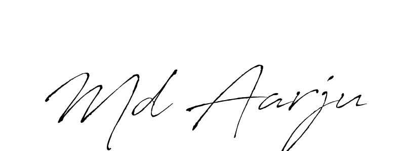 Md Aarju stylish signature style. Best Handwritten Sign (Antro_Vectra) for my name. Handwritten Signature Collection Ideas for my name Md Aarju. Md Aarju signature style 6 images and pictures png