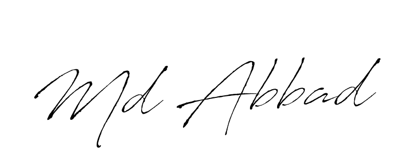 Design your own signature with our free online signature maker. With this signature software, you can create a handwritten (Antro_Vectra) signature for name Md Abbad. Md Abbad signature style 6 images and pictures png