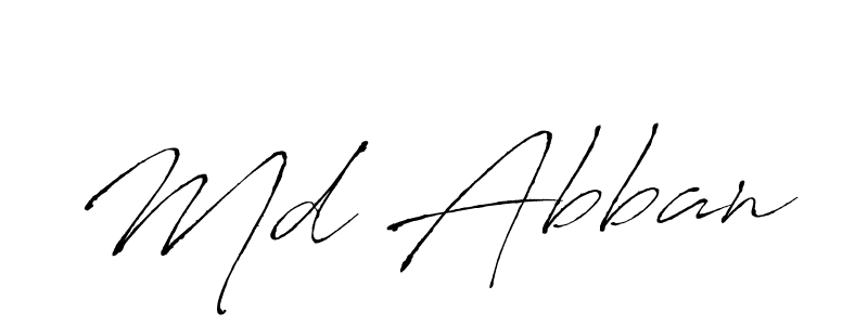 Also You can easily find your signature by using the search form. We will create Md Abban name handwritten signature images for you free of cost using Antro_Vectra sign style. Md Abban signature style 6 images and pictures png