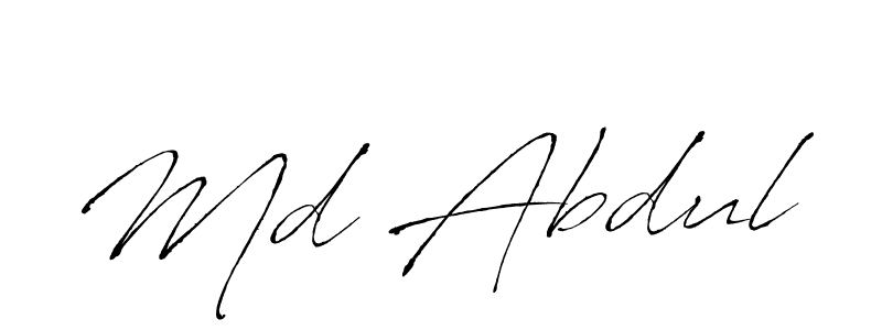 Create a beautiful signature design for name Md Abdul. With this signature (Antro_Vectra) fonts, you can make a handwritten signature for free. Md Abdul signature style 6 images and pictures png