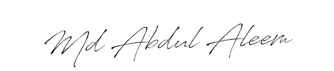 Antro_Vectra is a professional signature style that is perfect for those who want to add a touch of class to their signature. It is also a great choice for those who want to make their signature more unique. Get Md Abdul Aleem name to fancy signature for free. Md Abdul Aleem signature style 6 images and pictures png