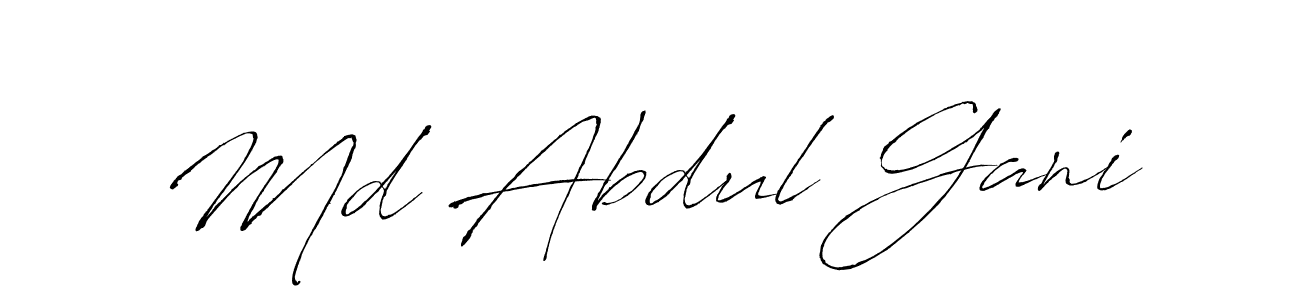 Design your own signature with our free online signature maker. With this signature software, you can create a handwritten (Antro_Vectra) signature for name Md Abdul Gani. Md Abdul Gani signature style 6 images and pictures png