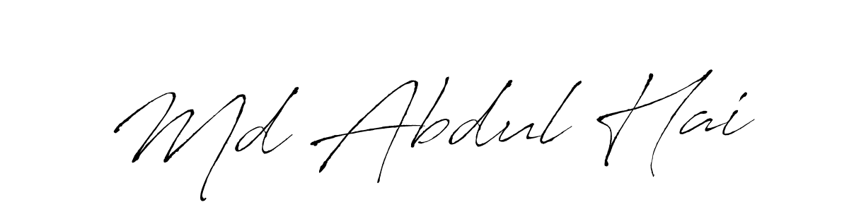 Use a signature maker to create a handwritten signature online. With this signature software, you can design (Antro_Vectra) your own signature for name Md Abdul Hai. Md Abdul Hai signature style 6 images and pictures png
