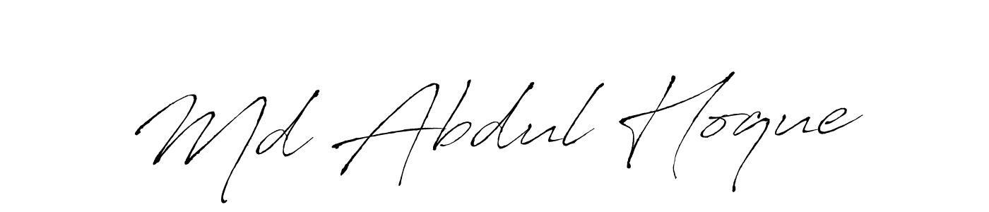 It looks lik you need a new signature style for name Md Abdul Hoque. Design unique handwritten (Antro_Vectra) signature with our free signature maker in just a few clicks. Md Abdul Hoque signature style 6 images and pictures png