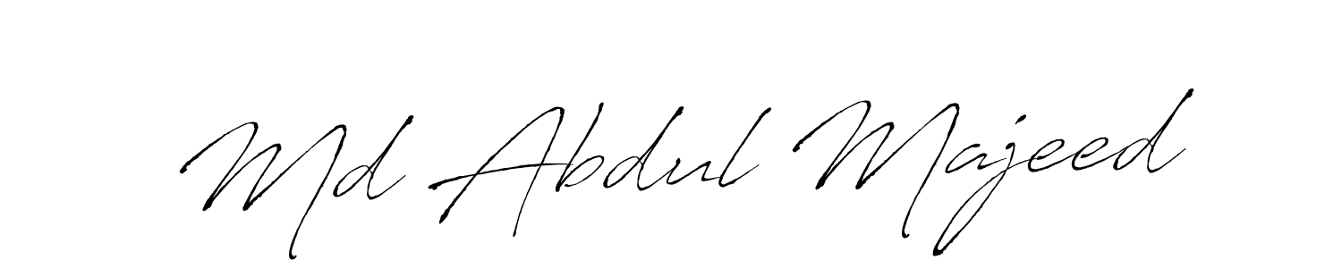 Md Abdul Majeed stylish signature style. Best Handwritten Sign (Antro_Vectra) for my name. Handwritten Signature Collection Ideas for my name Md Abdul Majeed. Md Abdul Majeed signature style 6 images and pictures png