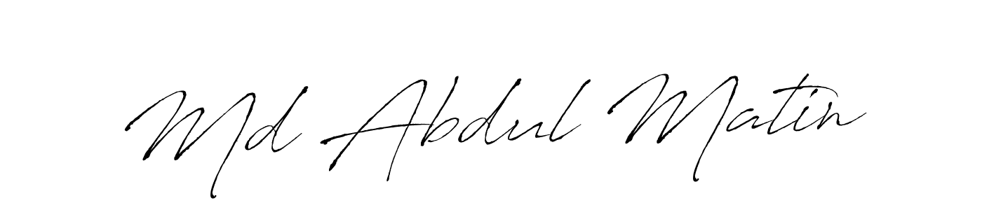 Create a beautiful signature design for name Md Abdul Matin. With this signature (Antro_Vectra) fonts, you can make a handwritten signature for free. Md Abdul Matin signature style 6 images and pictures png