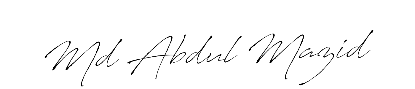 Md Abdul Mazid stylish signature style. Best Handwritten Sign (Antro_Vectra) for my name. Handwritten Signature Collection Ideas for my name Md Abdul Mazid. Md Abdul Mazid signature style 6 images and pictures png