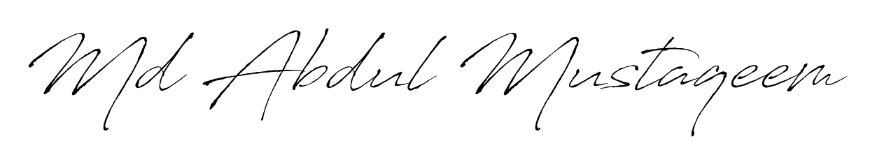 You can use this online signature creator to create a handwritten signature for the name Md Abdul Mustaqeem. This is the best online autograph maker. Md Abdul Mustaqeem signature style 6 images and pictures png