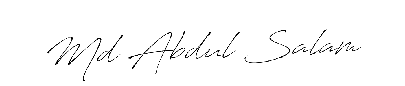 Create a beautiful signature design for name Md Abdul Salam. With this signature (Antro_Vectra) fonts, you can make a handwritten signature for free. Md Abdul Salam signature style 6 images and pictures png