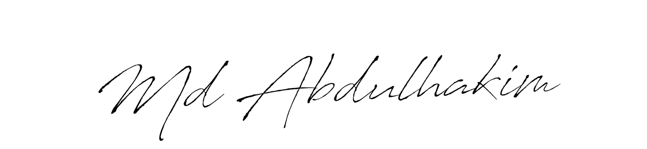 Md Abdulhakim stylish signature style. Best Handwritten Sign (Antro_Vectra) for my name. Handwritten Signature Collection Ideas for my name Md Abdulhakim. Md Abdulhakim signature style 6 images and pictures png
