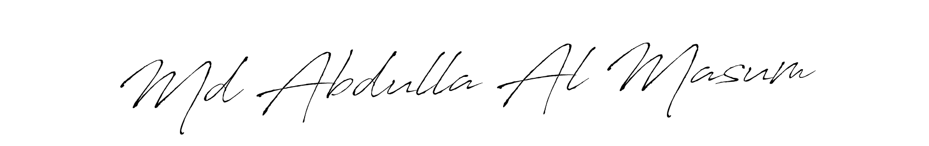 Make a beautiful signature design for name Md Abdulla Al Masum. With this signature (Antro_Vectra) style, you can create a handwritten signature for free. Md Abdulla Al Masum signature style 6 images and pictures png