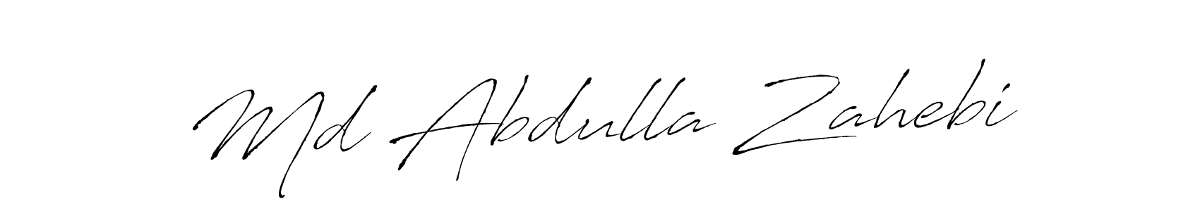 Create a beautiful signature design for name Md Abdulla Zahebi. With this signature (Antro_Vectra) fonts, you can make a handwritten signature for free. Md Abdulla Zahebi signature style 6 images and pictures png