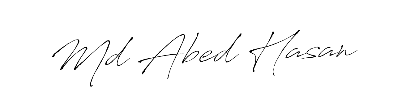 Antro_Vectra is a professional signature style that is perfect for those who want to add a touch of class to their signature. It is also a great choice for those who want to make their signature more unique. Get Md Abed Hasan name to fancy signature for free. Md Abed Hasan signature style 6 images and pictures png