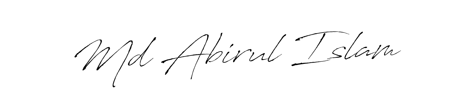 Antro_Vectra is a professional signature style that is perfect for those who want to add a touch of class to their signature. It is also a great choice for those who want to make their signature more unique. Get Md Abirul Islam name to fancy signature for free. Md Abirul Islam signature style 6 images and pictures png