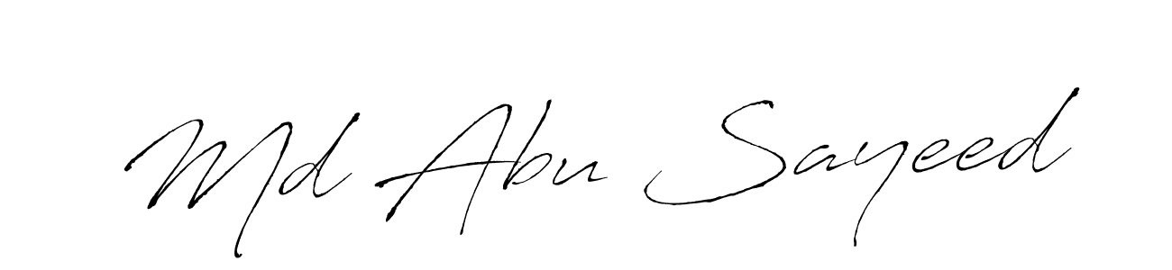 Make a beautiful signature design for name Md Abu Sayeed. Use this online signature maker to create a handwritten signature for free. Md Abu Sayeed signature style 6 images and pictures png