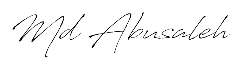 Best and Professional Signature Style for Md Abusaleh. Antro_Vectra Best Signature Style Collection. Md Abusaleh signature style 6 images and pictures png