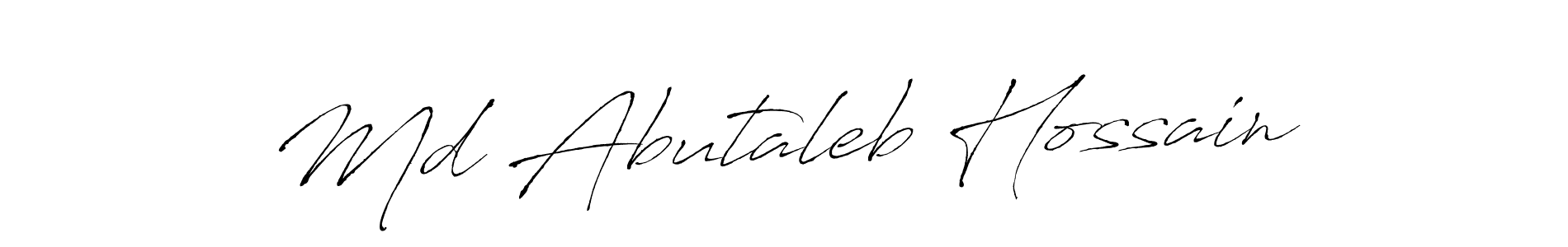 You should practise on your own different ways (Antro_Vectra) to write your name (Md Abutaleb Hossain) in signature. don't let someone else do it for you. Md Abutaleb Hossain signature style 6 images and pictures png