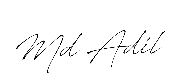 Also You can easily find your signature by using the search form. We will create Md Adil name handwritten signature images for you free of cost using Antro_Vectra sign style. Md Adil signature style 6 images and pictures png