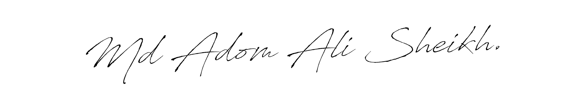 Also You can easily find your signature by using the search form. We will create Md Adom Ali Sheikh. name handwritten signature images for you free of cost using Antro_Vectra sign style. Md Adom Ali Sheikh. signature style 6 images and pictures png