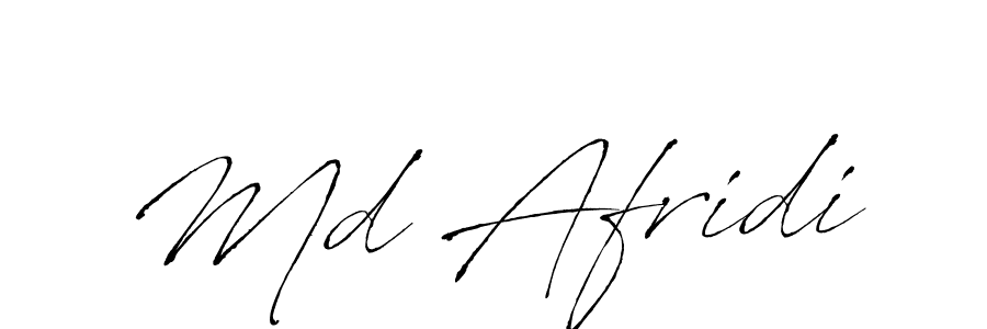 Design your own signature with our free online signature maker. With this signature software, you can create a handwritten (Antro_Vectra) signature for name Md Afridi. Md Afridi signature style 6 images and pictures png