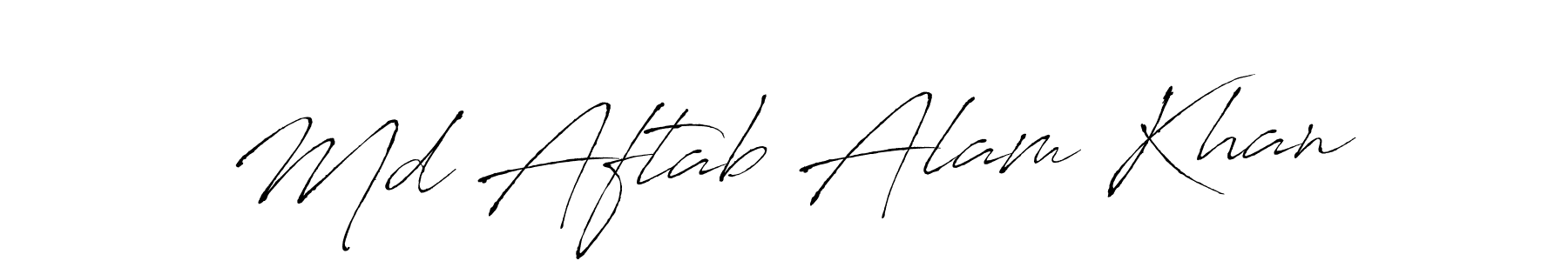 How to make Md Aftab Alam Khan signature? Antro_Vectra is a professional autograph style. Create handwritten signature for Md Aftab Alam Khan name. Md Aftab Alam Khan signature style 6 images and pictures png
