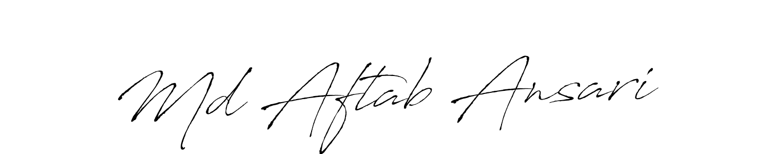 Similarly Antro_Vectra is the best handwritten signature design. Signature creator online .You can use it as an online autograph creator for name Md Aftab Ansari. Md Aftab Ansari signature style 6 images and pictures png