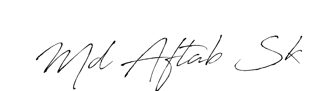 Make a beautiful signature design for name Md Aftab Sk. Use this online signature maker to create a handwritten signature for free. Md Aftab Sk signature style 6 images and pictures png