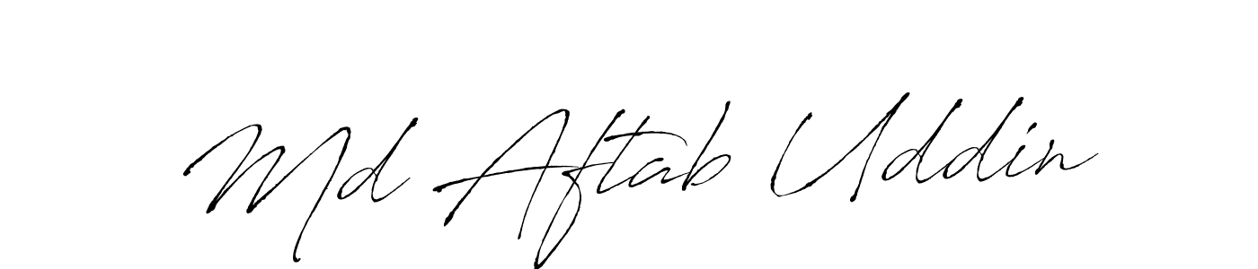 Antro_Vectra is a professional signature style that is perfect for those who want to add a touch of class to their signature. It is also a great choice for those who want to make their signature more unique. Get Md Aftab Uddin name to fancy signature for free. Md Aftab Uddin signature style 6 images and pictures png