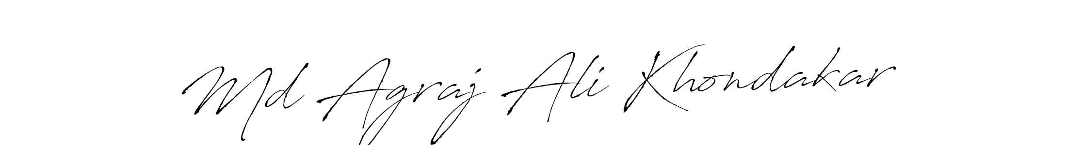 Use a signature maker to create a handwritten signature online. With this signature software, you can design (Antro_Vectra) your own signature for name Md Agraj Ali Khondakar. Md Agraj Ali Khondakar signature style 6 images and pictures png