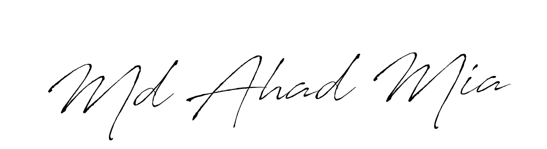Also we have Md Ahad Mia name is the best signature style. Create professional handwritten signature collection using Antro_Vectra autograph style. Md Ahad Mia signature style 6 images and pictures png