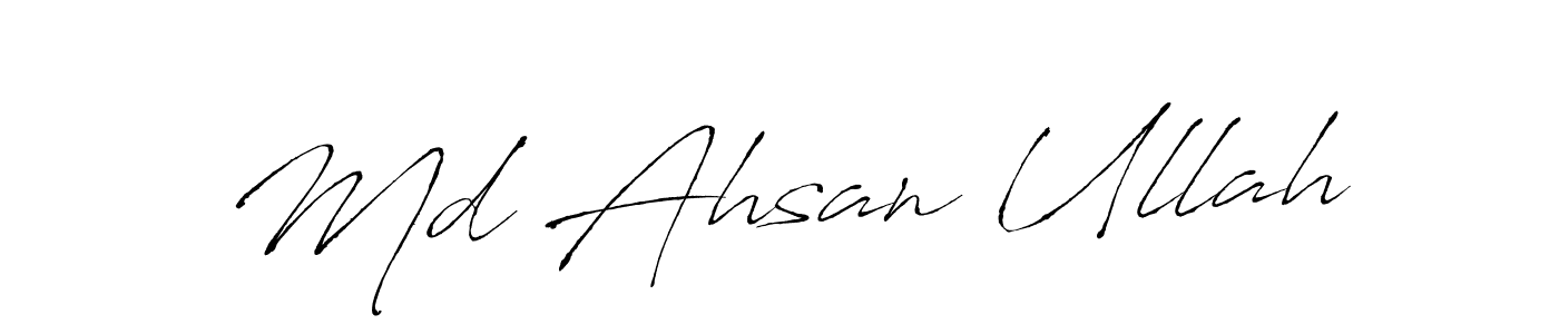 Make a short Md Ahsan Ullah signature style. Manage your documents anywhere anytime using Antro_Vectra. Create and add eSignatures, submit forms, share and send files easily. Md Ahsan Ullah signature style 6 images and pictures png