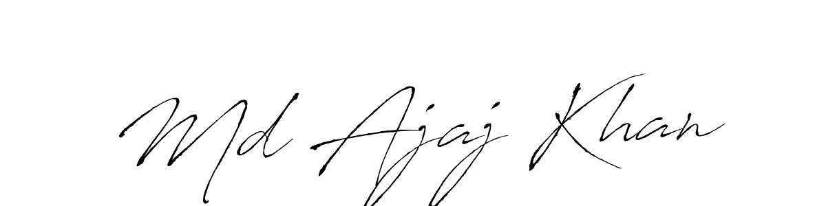 Make a beautiful signature design for name Md Ajaj Khan. With this signature (Antro_Vectra) style, you can create a handwritten signature for free. Md Ajaj Khan signature style 6 images and pictures png