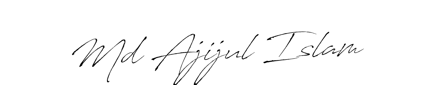 How to make Md Ajijul Islam signature? Antro_Vectra is a professional autograph style. Create handwritten signature for Md Ajijul Islam name. Md Ajijul Islam signature style 6 images and pictures png