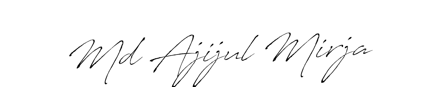 Make a short Md Ajijul Mirja signature style. Manage your documents anywhere anytime using Antro_Vectra. Create and add eSignatures, submit forms, share and send files easily. Md Ajijul Mirja signature style 6 images and pictures png