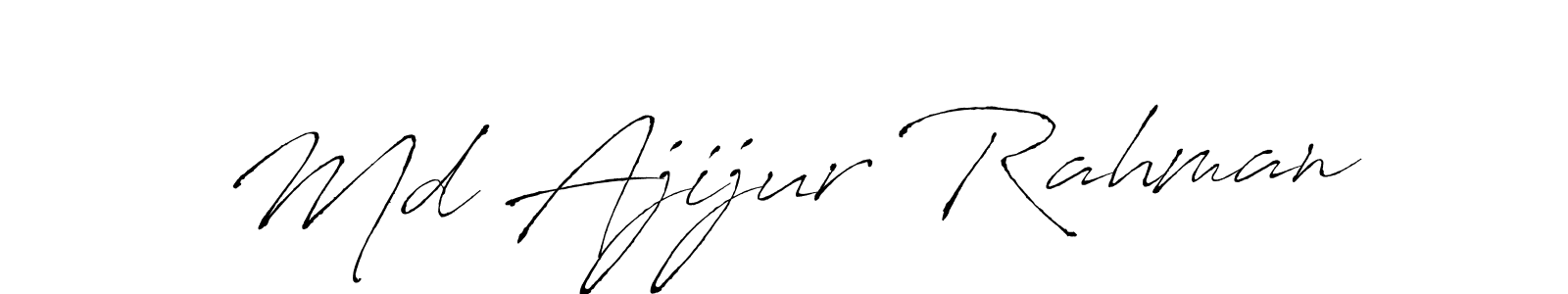 if you are searching for the best signature style for your name Md Ajijur Rahman. so please give up your signature search. here we have designed multiple signature styles  using Antro_Vectra. Md Ajijur Rahman signature style 6 images and pictures png