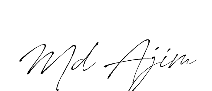How to make Md Ajim name signature. Use Antro_Vectra style for creating short signs online. This is the latest handwritten sign. Md Ajim signature style 6 images and pictures png