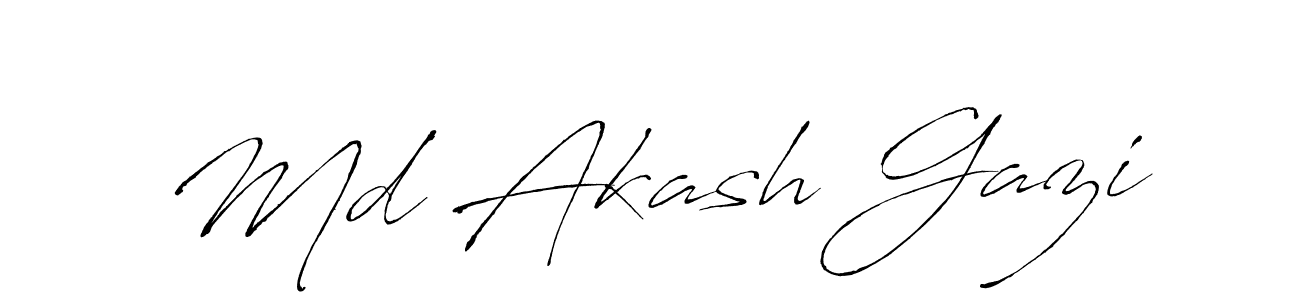 Use a signature maker to create a handwritten signature online. With this signature software, you can design (Antro_Vectra) your own signature for name Md Akash Gazi. Md Akash Gazi signature style 6 images and pictures png