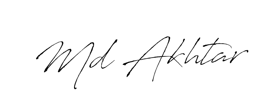 Also we have Md Akhtar name is the best signature style. Create professional handwritten signature collection using Antro_Vectra autograph style. Md Akhtar signature style 6 images and pictures png