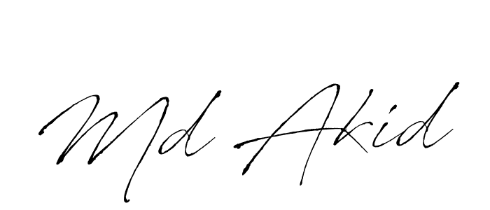 if you are searching for the best signature style for your name Md Akid. so please give up your signature search. here we have designed multiple signature styles  using Antro_Vectra. Md Akid signature style 6 images and pictures png