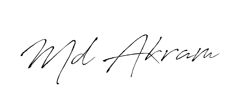 Also You can easily find your signature by using the search form. We will create Md Akram name handwritten signature images for you free of cost using Antro_Vectra sign style. Md Akram signature style 6 images and pictures png