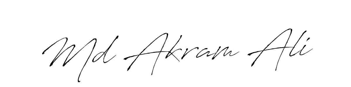 Also we have Md Akram Ali name is the best signature style. Create professional handwritten signature collection using Antro_Vectra autograph style. Md Akram Ali signature style 6 images and pictures png