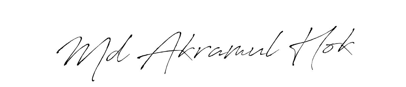 The best way (Antro_Vectra) to make a short signature is to pick only two or three words in your name. The name Md Akramul Hok include a total of six letters. For converting this name. Md Akramul Hok signature style 6 images and pictures png