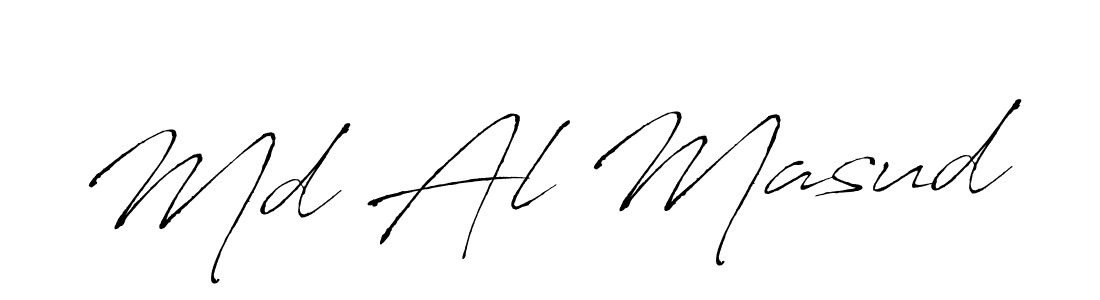 Design your own signature with our free online signature maker. With this signature software, you can create a handwritten (Antro_Vectra) signature for name Md Al Masud. Md Al Masud signature style 6 images and pictures png