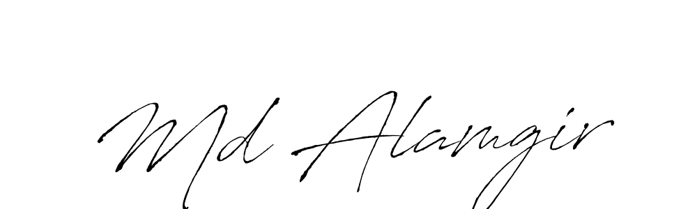 This is the best signature style for the Md Alamgir name. Also you like these signature font (Antro_Vectra). Mix name signature. Md Alamgir signature style 6 images and pictures png