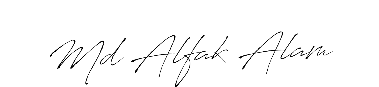 Create a beautiful signature design for name Md Alfak Alam. With this signature (Antro_Vectra) fonts, you can make a handwritten signature for free. Md Alfak Alam signature style 6 images and pictures png