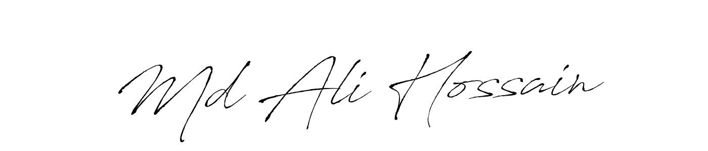 Make a short Md Ali Hossain signature style. Manage your documents anywhere anytime using Antro_Vectra. Create and add eSignatures, submit forms, share and send files easily. Md Ali Hossain signature style 6 images and pictures png