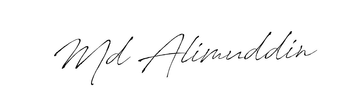 Use a signature maker to create a handwritten signature online. With this signature software, you can design (Antro_Vectra) your own signature for name Md Alimuddin. Md Alimuddin signature style 6 images and pictures png