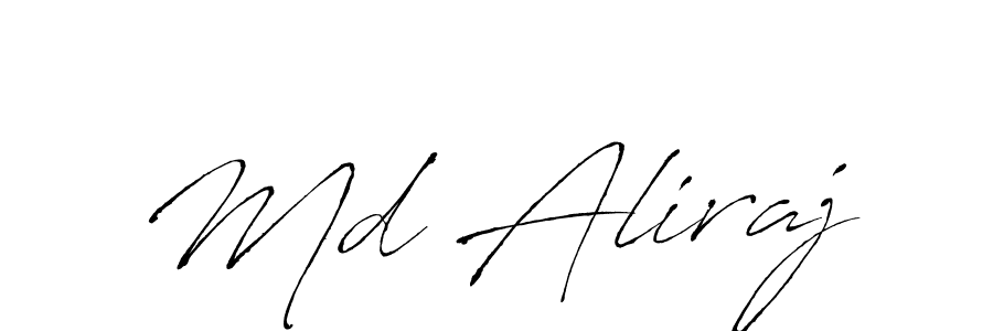 Md Aliraj stylish signature style. Best Handwritten Sign (Antro_Vectra) for my name. Handwritten Signature Collection Ideas for my name Md Aliraj. Md Aliraj signature style 6 images and pictures png