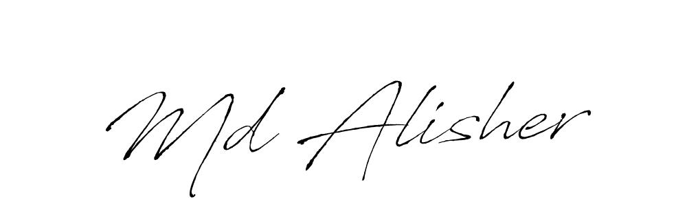 Here are the top 10 professional signature styles for the name Md Alisher. These are the best autograph styles you can use for your name. Md Alisher signature style 6 images and pictures png