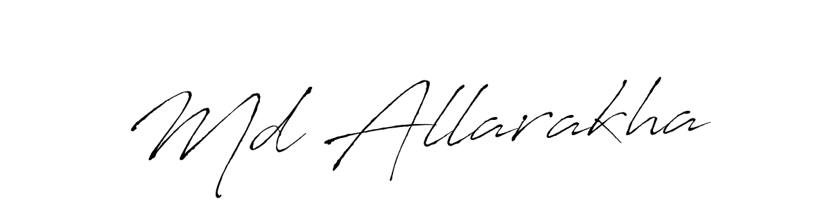 if you are searching for the best signature style for your name Md Allarakha. so please give up your signature search. here we have designed multiple signature styles  using Antro_Vectra. Md Allarakha signature style 6 images and pictures png